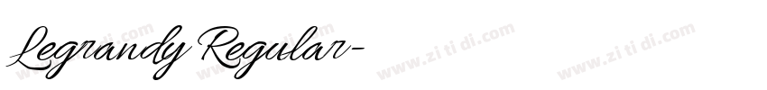 Legrandy Regular字体转换